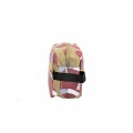 9240- BEIGE FOOTBALL COSMETIC BAG