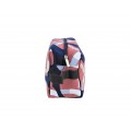 9240- NAVY FOOTBALL COSMETIC BAG