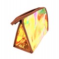 9171 -ORANGE HOLOGRAPHIC COSMETIC BAG