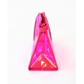 9171 -HOT PINK HOLOGRAPHIC COSMETIC BAG