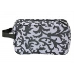 12004- WHITE AND GREY COSMETIC POUCH