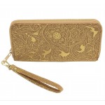 9177 - CORK AND GOLD DESIGN WALLET