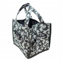 12012-GREY LEAF COSMETIC ORGANIZER/SHOWER/DIAPER CADDY 