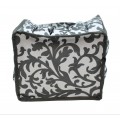 12012-GREY LEAF COSMETIC ORGANIZER/SHOWER/DIAPER CADDY 