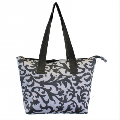 12007 -GREY LEAF DESIGN INSULATED LUNCH BAG