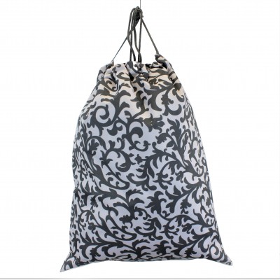 12010-GREY LEAF LAUNDRY BAG