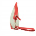 9172 - CORAL NET SEE THROUGH COIN POUCH OR COSMETIC/MAKEUP BAG