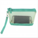 9172 - MINT NET SEE THROUGH COIN POUCH OR COSMETIC/MAKEUP BAG