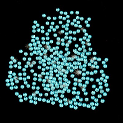 16SS -BLUE ZIRCON -BLUE ZIRCON RHINESTONE FLATBACK HOT FIX 1440 PCS. (10 GROSS)