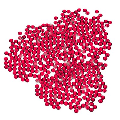16SS -HOT PINK-HOT PINK RHINESTONE FLATBACK GLUE ON 1440 PCS. (10 GROSS)