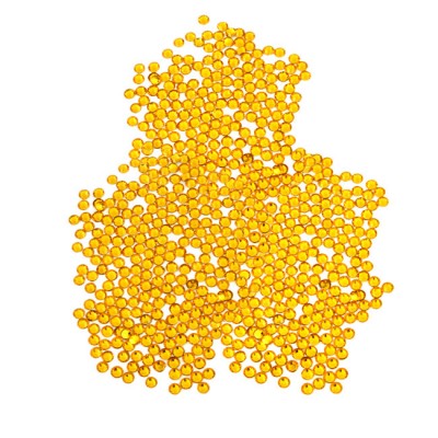 16SS -YELLOW -YELLOW COLOR RHINESTONE FLATBACK HOT FIX 1440 PCS. (10 GROSS)