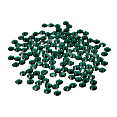 20SS -EMERALD-EMERALD RHINESTONE FLATBACK GLUE ON 1440 PCS. (10 GROSS)