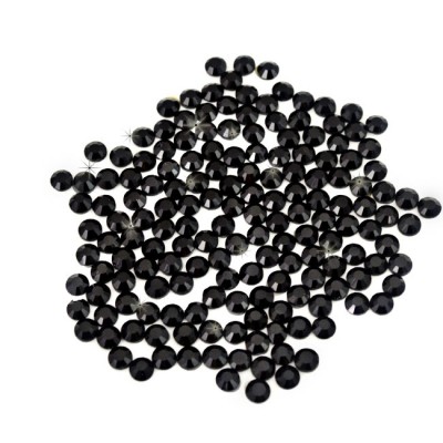 20SS -JET BLACK -JET BLACK RHINESTONE FLATBACK HOT FIX 1440 PCS. (10 GROSS)