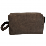 10006 -BROWN SQUARE COSMETIC POUCH