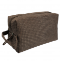 10006 -BROWN SQUARE COSMETIC POUCH