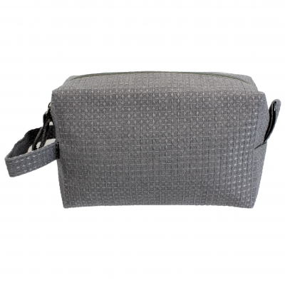 10006 - GREY SQUARE COSMETIC POUCH