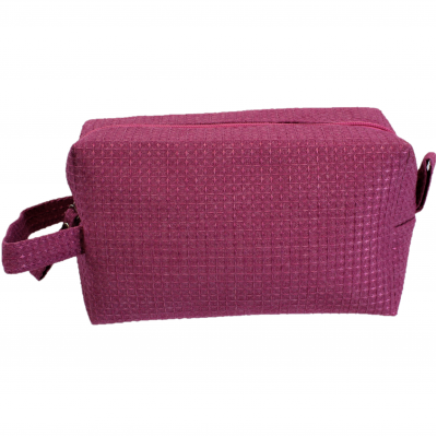 10006 - HOT PINK SQUARE COSMETIC POUCH