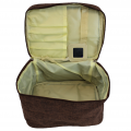 10007 - BROWN SQUARE COSMETIC BAG