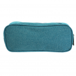 10008 - AQUA SMALL DOUBLE ZIPPER COSMETIC BAG
