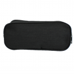 10008 - BLACK SMALL DOUBLE ZIPPER COSMETIC BAG