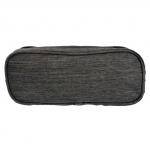 10008 - GREY SMALL DOUBLE ZIPPER COSMETIC BAG