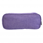 10008 - PURPLE SMALL DOUBLE ZIPPER COSMETIC BAG