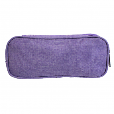 10008 - PURPLE SMALL DOUBLE ZIPPER COSMETIC BAG