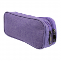 10008 - PURPLE SMALL DOUBLE ZIPPER COSMETIC BAG