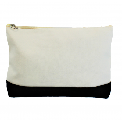 10009- BLACK AND WHITE COSMETIC POUCH