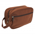 10011 - BROWN CANVAS DOPP BAG