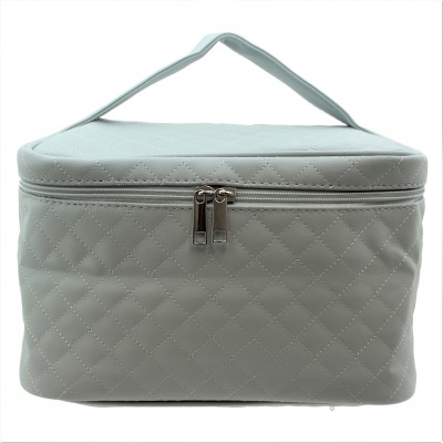 9269 - GREY SOLID COSMETIC BAG