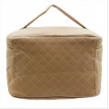 9269 - BEIGE SOLID COSMETIC BAG