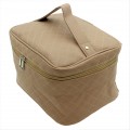 9269 - BEIGE SOLID COSMETIC BAG