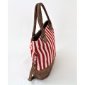 9191-RED SHOULDER CROSS BODY BAG