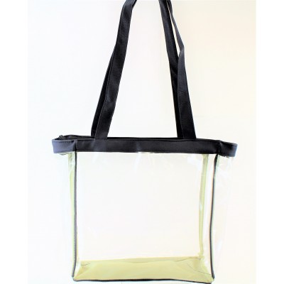9170-NAVY LINING TRANSPARENT BAG