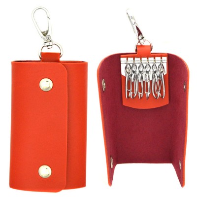 181128 -  RED LEATHER / MULTI KEY CHAIN HOLDER
