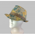 1800 - 12 PIECES BLOCKED STRAW HAT (4 COLORS)