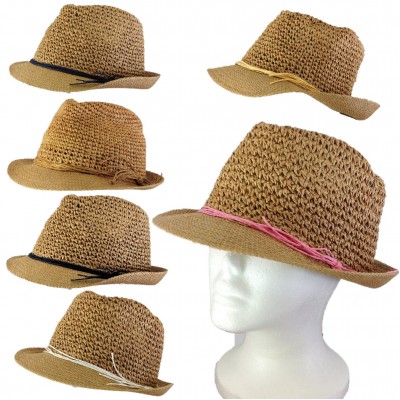 1803 - 12 PIECES STRAW HAT (6 COLORS)