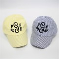 32518 - 12 PIECES COTTON SEER SUCKER CAP (3 COLORS)