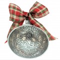 6102- SWIRL DESIGN ORNAMENT CHRISTMAS BOWL AND SPOON