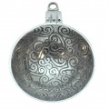 6102- SWIRL DESIGN ORNAMENT CHRISTMAS BOWL AND SPOON