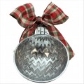 6103- ZIG ZAG DESIGN ORNAMENT CHRISTMAS BOWL AND SPOON